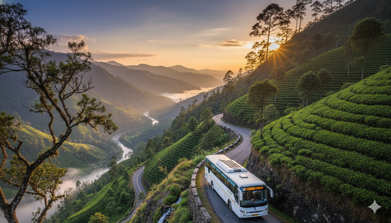 Beautiful road in Sri Lanka